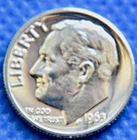 1963 P ROOSEVELT DIME - GEM PROOF  -  #N236