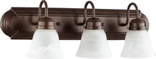 Quorum International 5094-3 Bronze 3-Light 24"W Bathroom Vanity Light