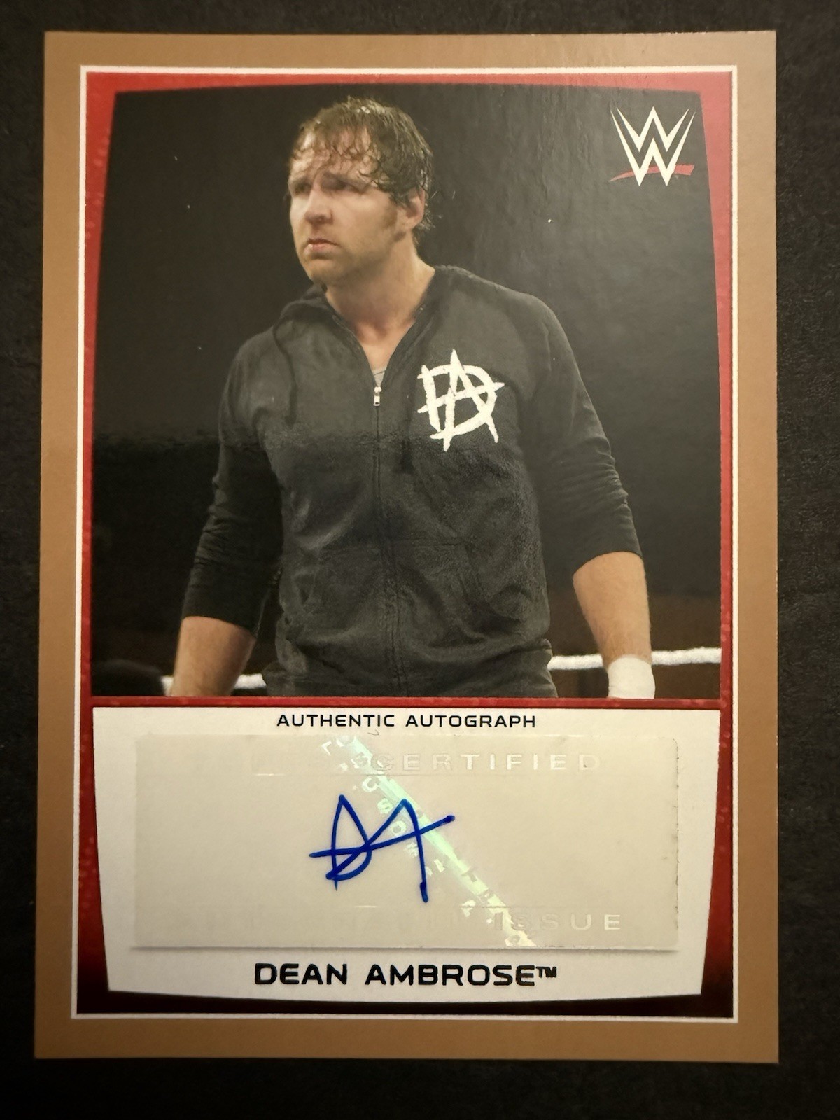 2015 Topps WWE Road to Wrestlemania Auto Dean Ambrose Autograph 35/50