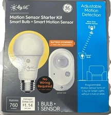 GE Motion Sensor Kit Smart Bulb + Smart Motion Sensor Battery Powered {48}