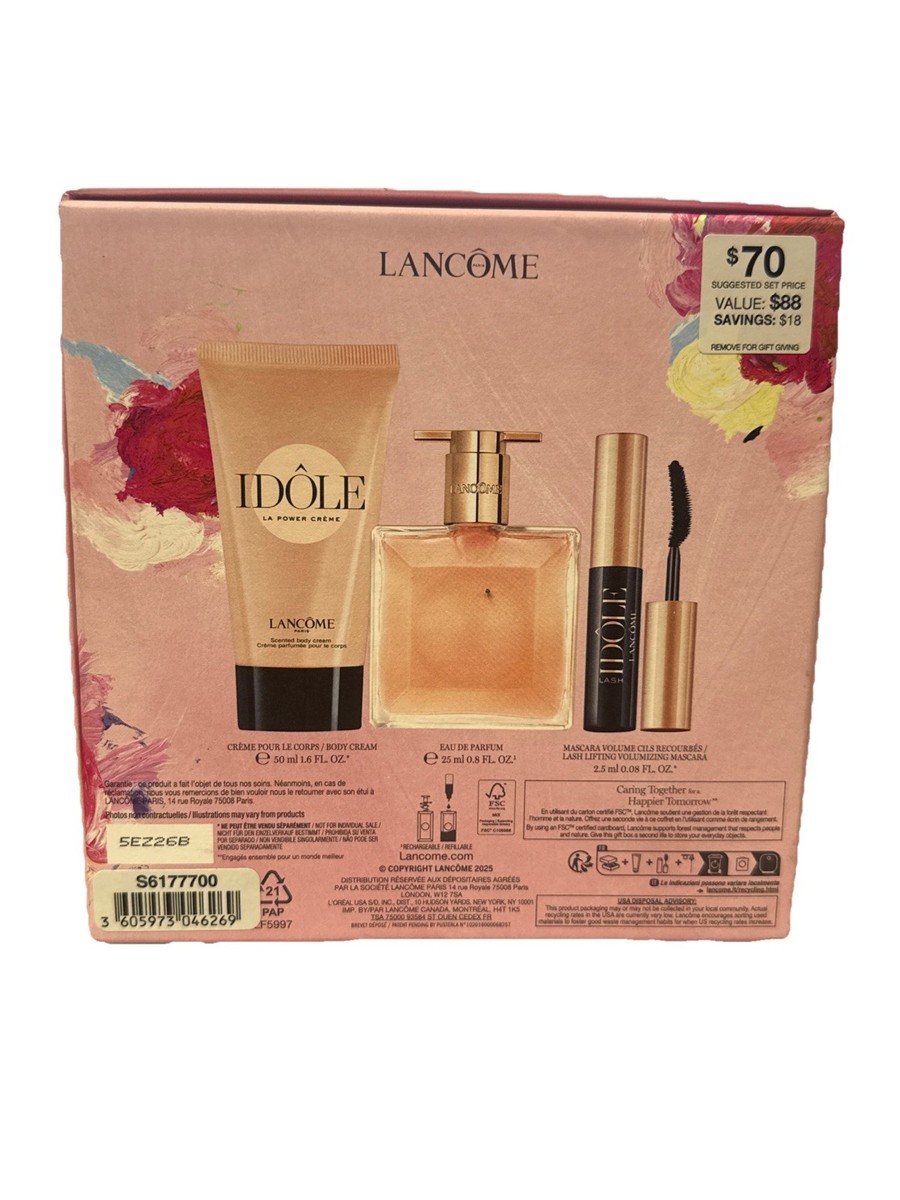Lancome Idole 3-Piece Gift Set – Parfum, Body Cream & Mascara