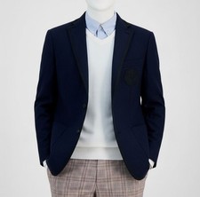 Tommy Hilfiger Men's Blue Modern-Fit Wool-Blend Sport Coat Jacket Size 38R