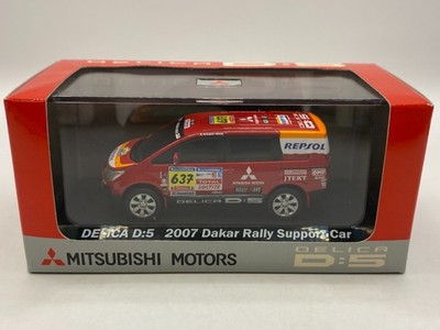 BRAND? MISTUBISHI DAKAR RALLY SUPPORT CAR DELICA D:5 -1:64- GOOD IN BOX - 573