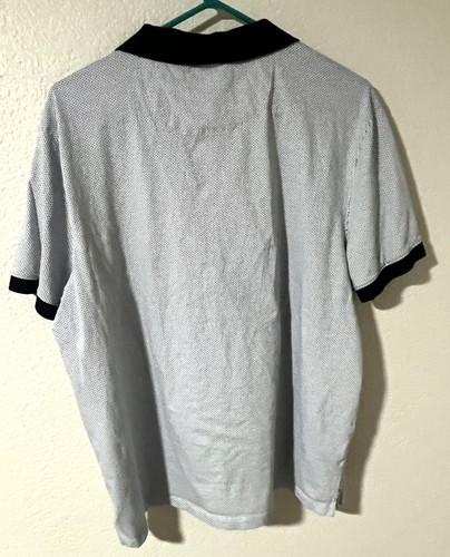 Michael Kors POLO SHIRT Medium Gray with Black Trim Men's Size XL - Picture 4 of 6