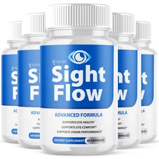 (5 Pack) Sight Flow Support Healthy Eye Vision & Function SightFlow 300 Capsules