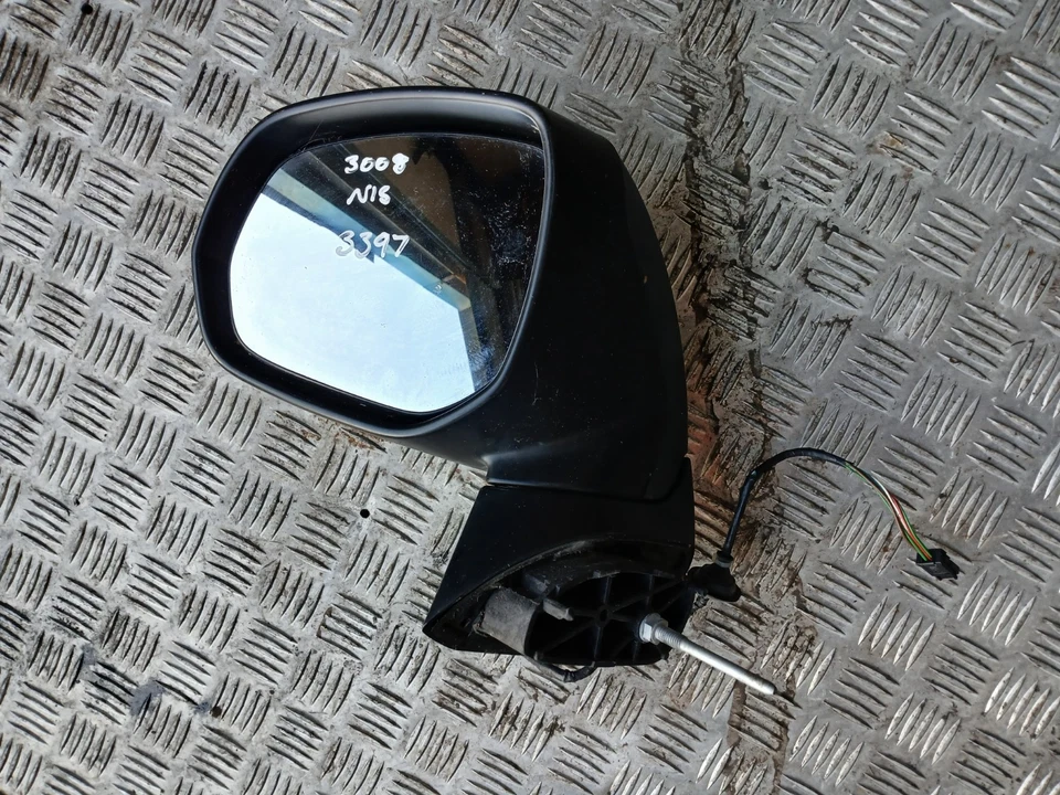 ESPEJO RETROVISOR ELÉCTRICO PEUGEOT 3008 CROMADO N/S LADO IZQUIERDO PASAJERO 2009-2013 ~ Foto 2 de 2