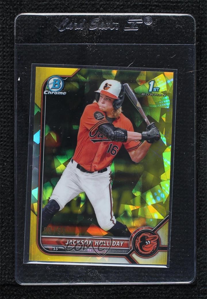 2022 Bowman Chrome Draft Sapphire Edition Yellow 21/99 Jackson Holliday #BDC-168