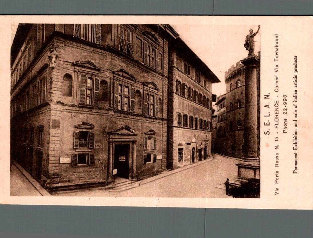 Firenze S.E.L.A.N. via Porta Rossa, piega f. piccolo non spedita