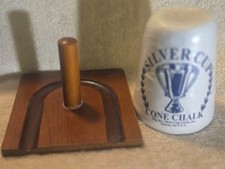Silver Cup Cone Chalk NEW  Solid Wood Tabletop Stand - Billiards Pool Accessory