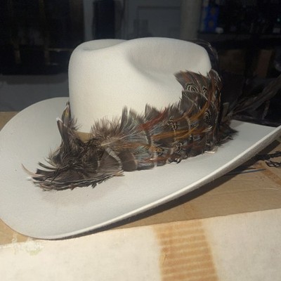 Vintage Bandera Bailey Western CowboyFeather Hat Stiff 6-7/8 NEW 