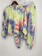 Nike Tie Dye Joggers & Cropped Hoodie Set Athleisure / Baddie/ Streetwear Large