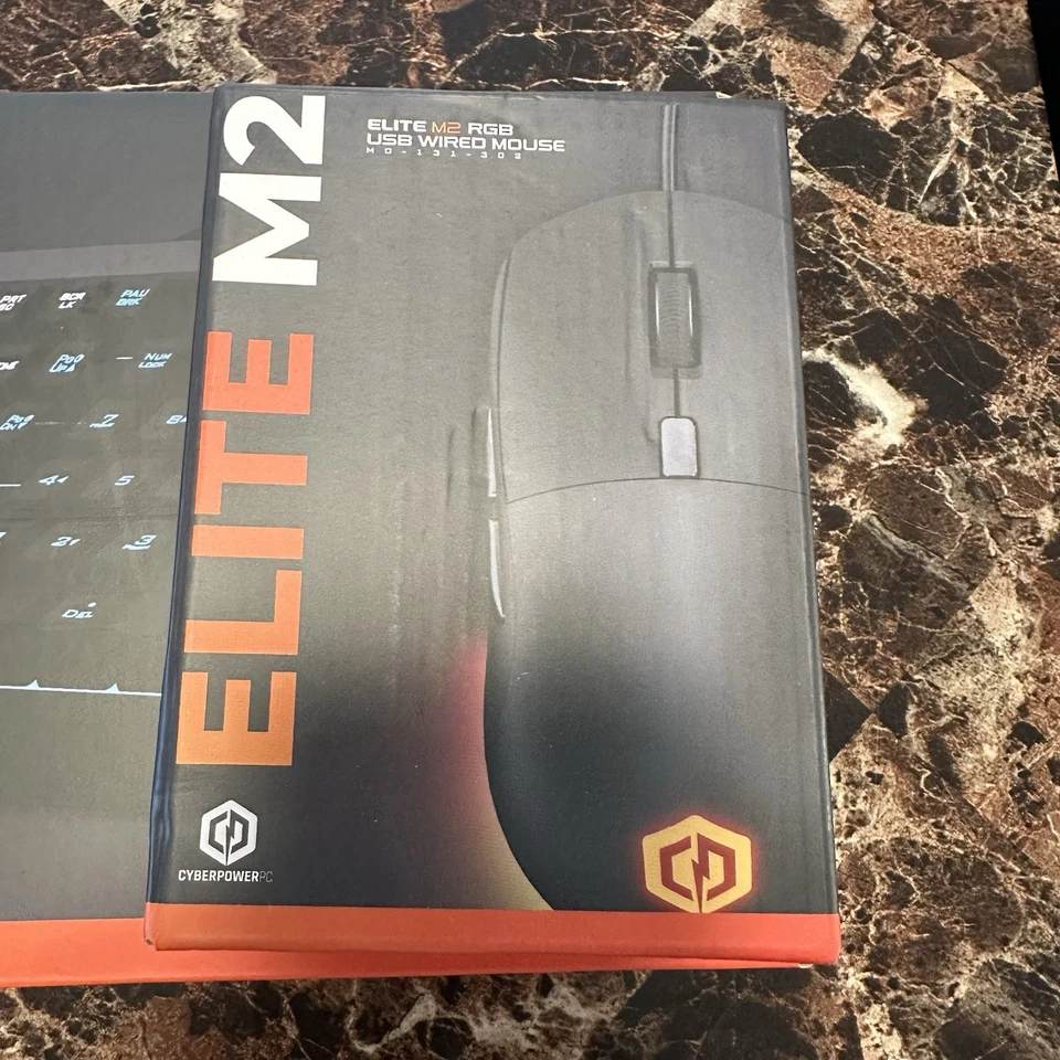Cyberpower PC Play Ready Gaming Keyboard and Elite M2 RGB USB Wired Mouse In Box - Image 2 of 4