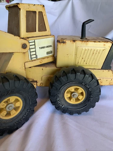 Tonka Turbo-Diesel Yellow Metal Front Loader XMB-975 Construction Truck Vtg Rare