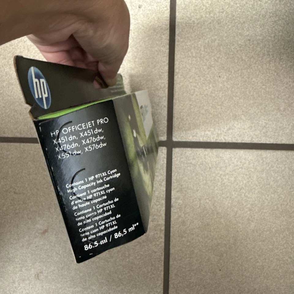 Office Jet HP 971XL Azul **ALTO RENDIMIENTO** NUEVO SELLADO EN CAJA Foto 4 de 4