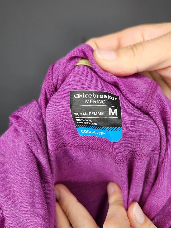 Sudadera con Capucha Icebreaker Talla M Púrpura Mezcla Merino Foto 3 de 4