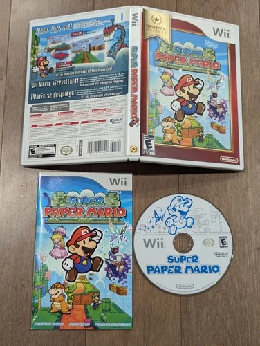 Super Paper Mario - Nintendo Wii CIB Complete w/ Manual