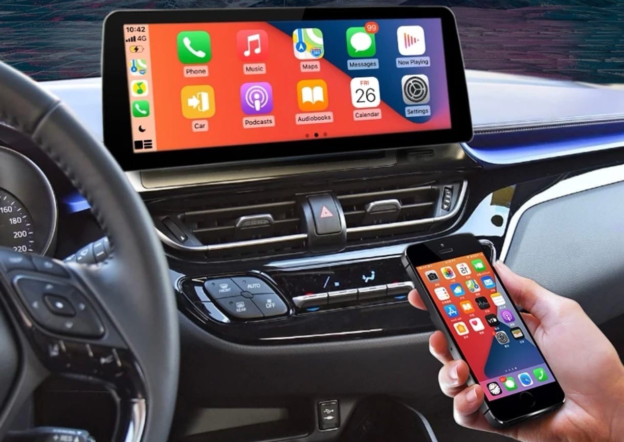 CarPlay Toyota C-HR module sans fil avec GPS et ecran tactile Android Auto
