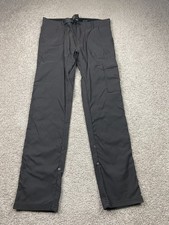 prAna Stretch Zion II Slim Fit Pants Mens 32x32 Gray Hiking Belted Roll Snap