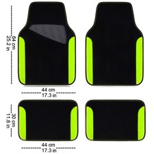 New 4pcs Set Universal Fit Car Truck Front Rear Vinyl Heel Pad Carpet Floor Mats