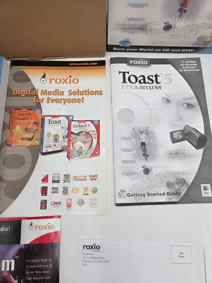 Big Box Roxio Toast 5 Titanium CD/DVD Burning Software for Apple Power PC Macs - Image 4 of 4