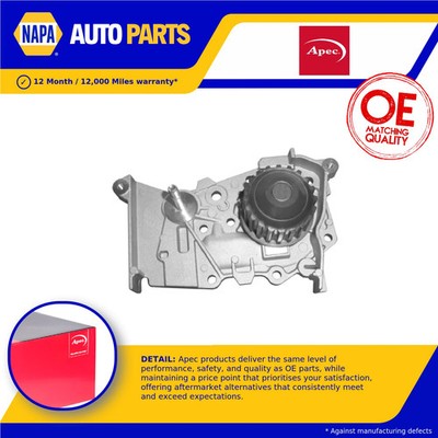 Water Pump fits DACIA DOKKER 1.6 2012 on Coolant 210100753R 210101302R Apec New