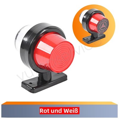 2stk LED Begrenzungsleuchten 12V 24V Positionsleuchten Anhänger LKW PKW weiß Rot