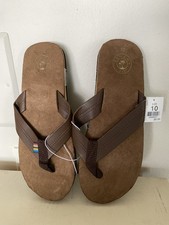 Brown Bahama Bay Flip Flops Size 10