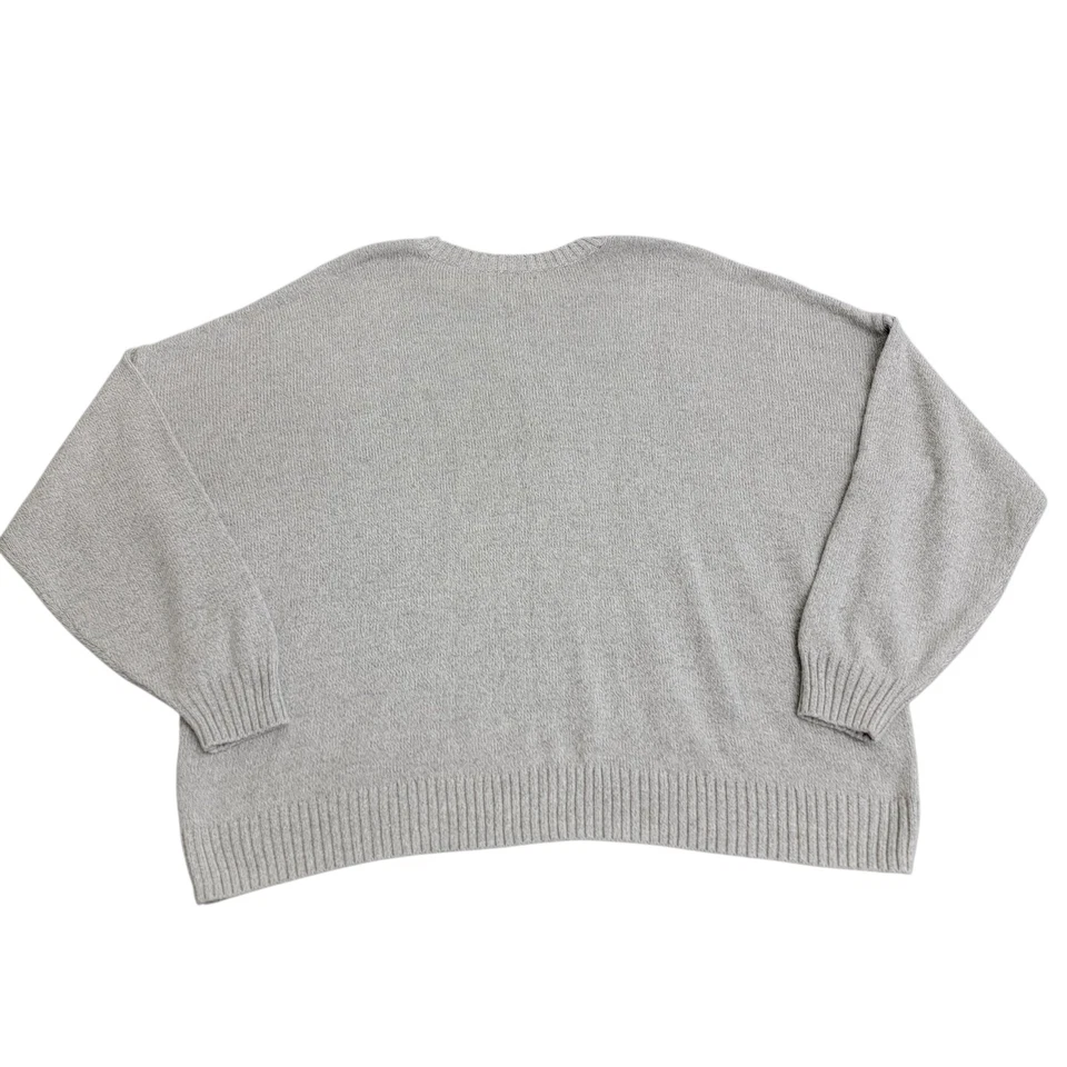 Hollister плюшевый медведь свитер женщин размер XL пуловер бант серый уютный ворота - Изображение 3 из 4