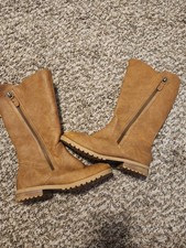 Cat  Jack Hightop Girl's Boots Size 2, Brown/tan Winter Fall Boots