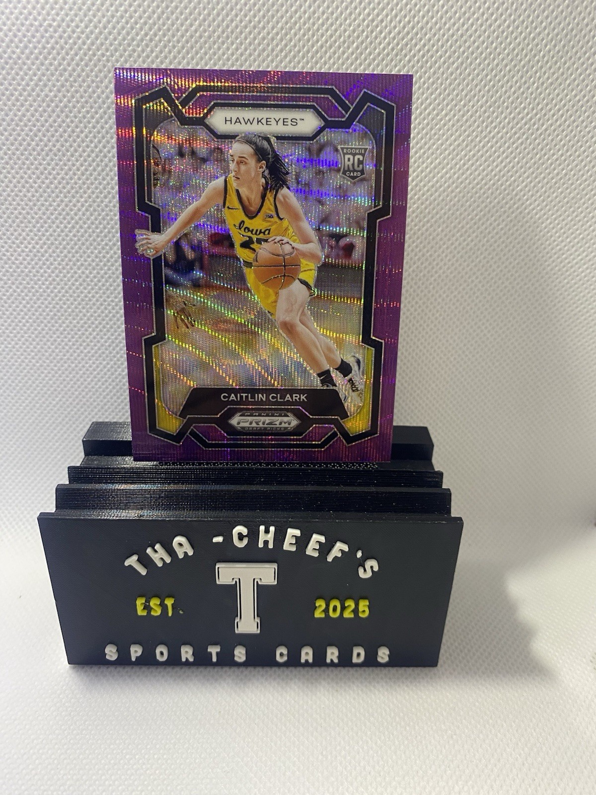 2024 Panini Prizm Draft Picks - Caitlin Clark #57 Purple Wave Prizm (RC)