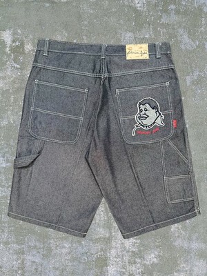 Y2K Platinum FUBU Vintage Fat Albert Hip Hop Baggy Jorts Jean Shorts (42)