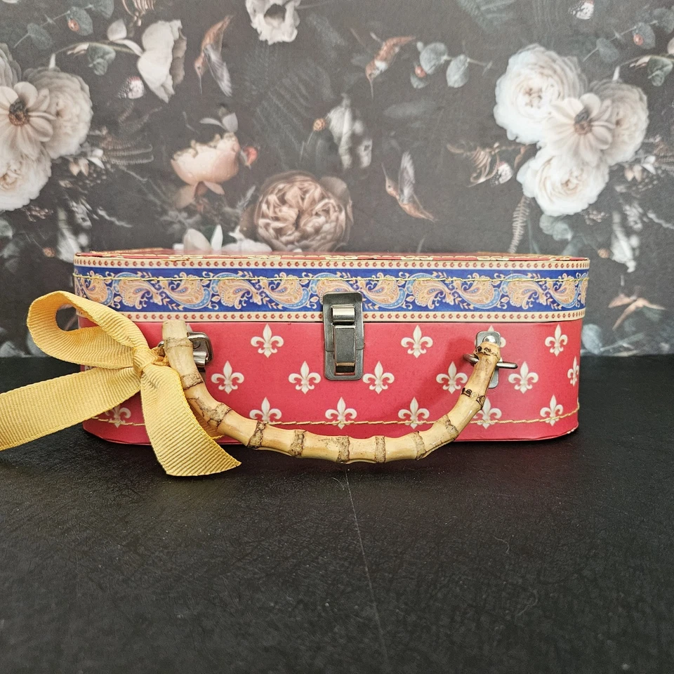 LADY JAYNE LIMITED Mango de Bambú Cartón Recuerdo Cartera Caja Roja - 2003 Foto 3 de 4