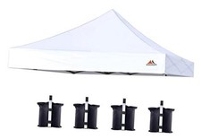 Commercial 10x10 Replacement Canopy Top,Canopy Cover ONLY,Bonus 4 10X10 White