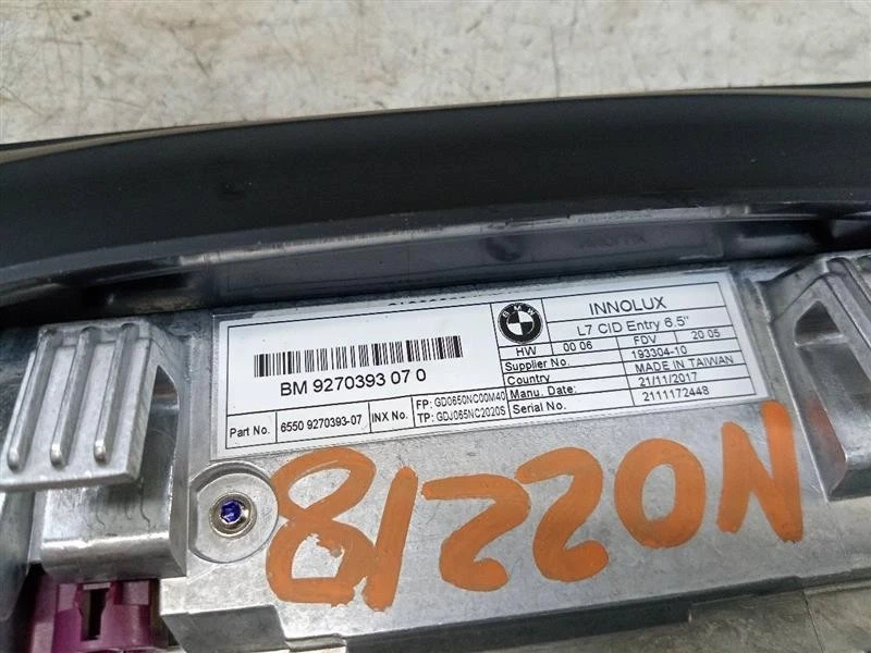 Used Infotainment Display fits: 2015 Bmw 320I display screen dash Sdn 6.5`` scre Foto 3 de 4