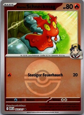 Ethan's Slugma (Poke Ball) 023/217 Common Ascended Heroes Pokemon Near Mint