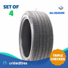 Set Of 4 Used 27545r22 Continental Crosscontact Rx Lr - 6.5-8.532 16yfu