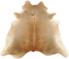 KUHFELL STIERFELL BEIGE HELLBRAUN ca. 190 x 220 cm RINDERFELL COWHIDE RUG