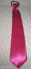 Hot Pink Silk Adjustable 14" Neck tie Necktie for Teenagers,Young Adults-New 