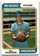 1974 Topps #574 Bill Parsons