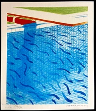 David Hockney Lithograph Hand-Made Original COA Signed Pen Numbered 180