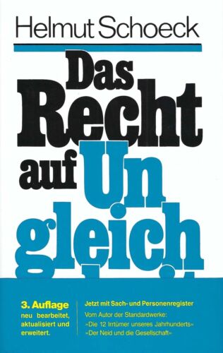 Das Recht auf Ungleichheit - Helmut Schoeck - Herbig Verlag - Photo 1/4