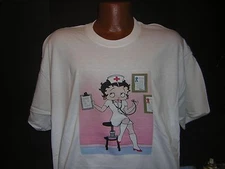 Betty Boop Pink Nurse Boop t-shirt 100% cotton youth and adult sized