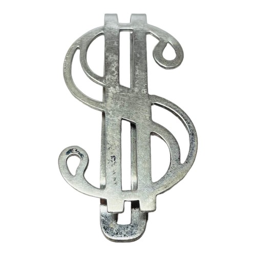 Sterling 925 Silver Money Sign Money Clip - .21