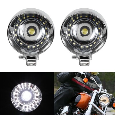 LED Visor Bullet Spot Headlight Lamp For Suzuki Boulevard M109R C90T M50 M90 S40