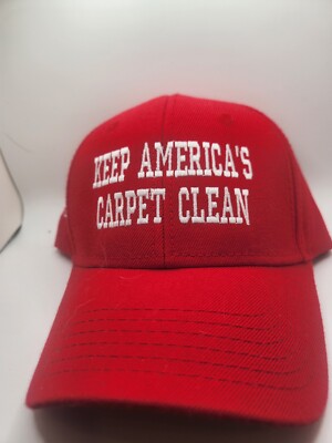 Keep Americas Carpet Clean  Red Adjustable Trucker Hat Otto Brand Spotless...