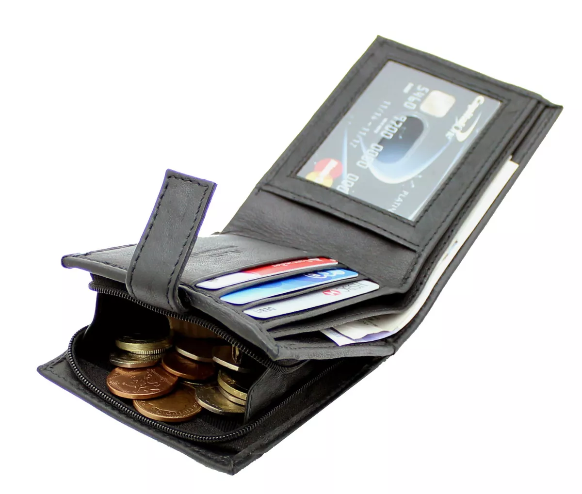 Money clip card holder clearance with id window