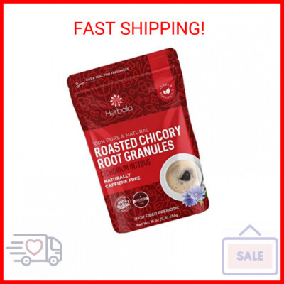Chicory Root Roasted Granules, 1 Pound, Chicory Coffee (Inulin, Prebiotic Dietar
