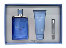 Jimmy Choo Man Auqa Gift Set for Men - 3.3 oz EDT  0.25 oz EDT  3.3 oz S/Gel