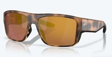 NEW Costa Del Mar Taxman Matte Tortoise / Gold Mirror Polarized Glass 580G