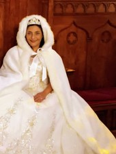 Faux Fur Hooded Wedding Cape -made To Order